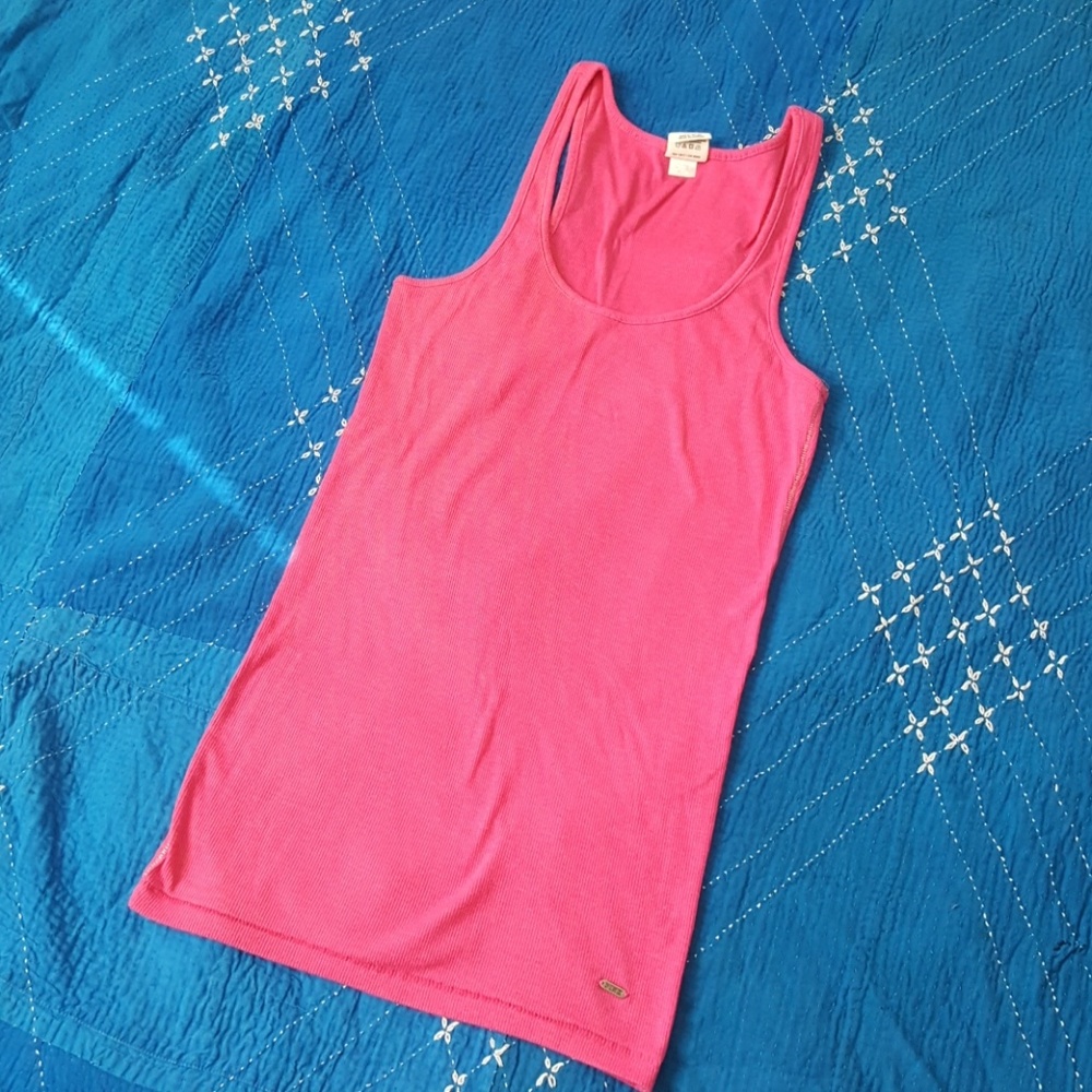 PINK Victoria's Secret Ribbed Racerback Tank